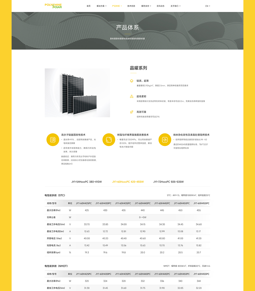 品誠集團英文產品頁設計 國際網站設計jpg